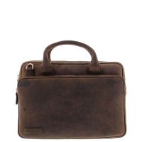 Plevier Retro Bell Business Briefcase Bag 13-15 Inch Brown